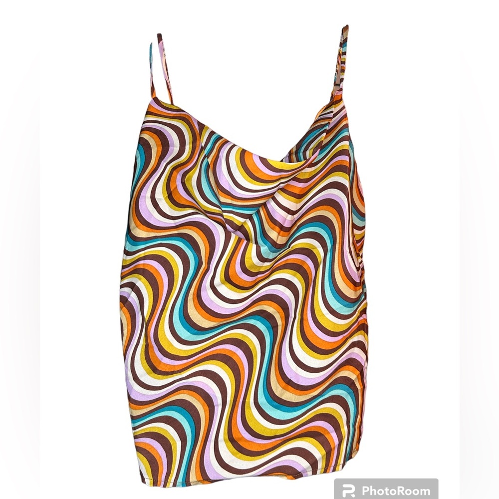 Women’s multi colored spaghetti strap top